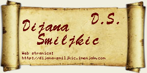 Dijana Smiljkić vizit kartica